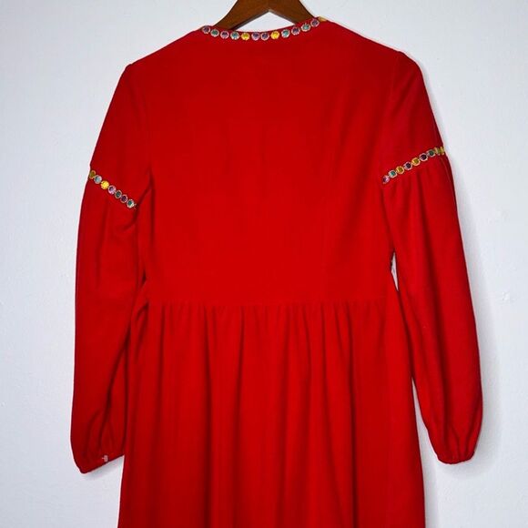 Evelyn Pearson Vintage Embroidered Lounge Robe Size 8 - Picture 8 of 8